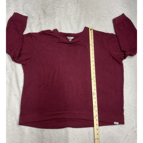 Orvis Womens Size XL Long Sleeve Crewneck Sweater Stretch Comfort Top Maroon - Picture 6 of 8